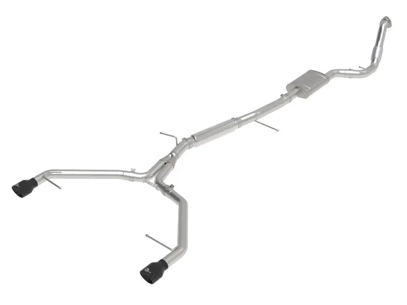 Afe 17-19 Audi A4 (B9) Mach Force-Xp 3In To 2.5In 304 Ss Cat-Back Exhaust System-Dual Ss Tips 1