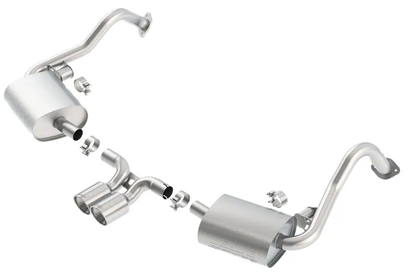 Borla 14-15 Porsche Cayman/Boxster (981) Rwd 2Dr Dual Center Rear Exit Catback 4In Tip Exhaust Sys 2