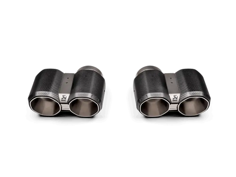Akrapovic 2021+ Bmw G87 M2, G80 M3 &Amp; G82 M4 Octagonal Carbon Design Tail Pipe Set 1