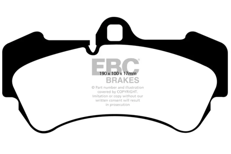 Ebc 04-07 Porsche Cayenne 3.2 Redstuff Front Brake Pads 2