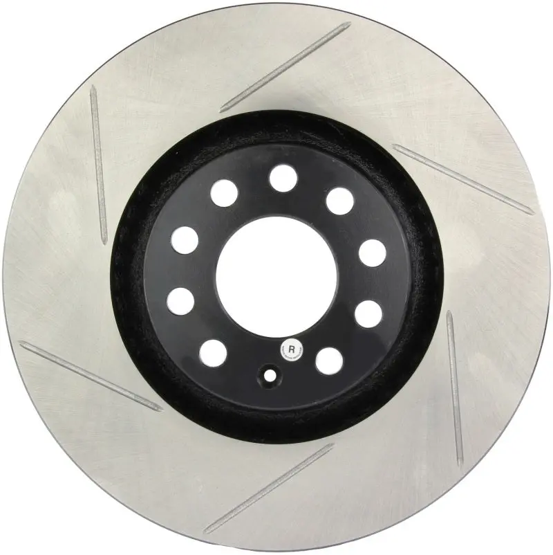 Stoptech Power Slot 01-06 Audi Allroad / 05-09 A4 / 6/99-04 A6 / 99-02 S4 Right Front Slotted Rotor 1
