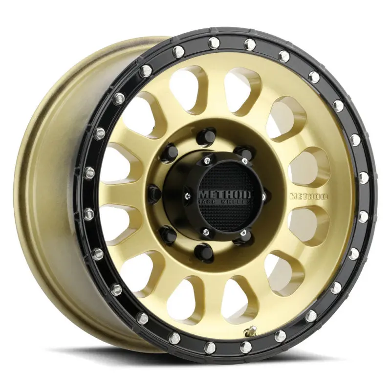Method Mr315 17X8.5 +25Mm Offset 8X6.5 130.81Mm Cb Gold/Black Street Loc Wheel 1