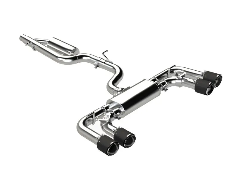 Mbrp 2022 Volkswagen Golf R Mk8 T304 Stainless Steel 3In Cat-Back, Quad Rear Exit- Carbon Fiber Tip 1