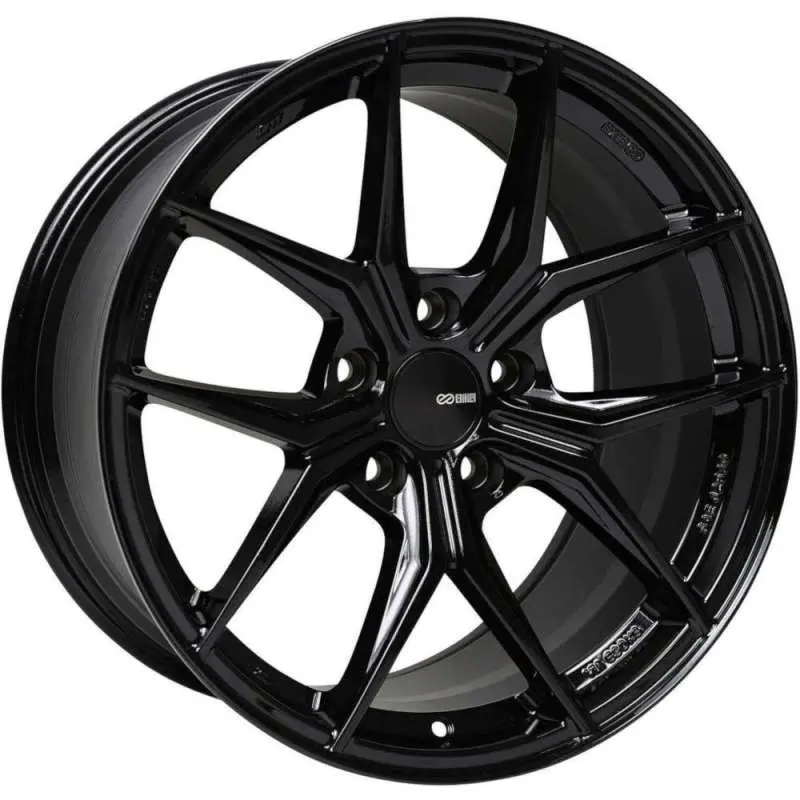 Enkei Tsr-X 20X9.5 40Mm Offset 5X120 Bp 72.6 Cb Gloss Black Wheel 1