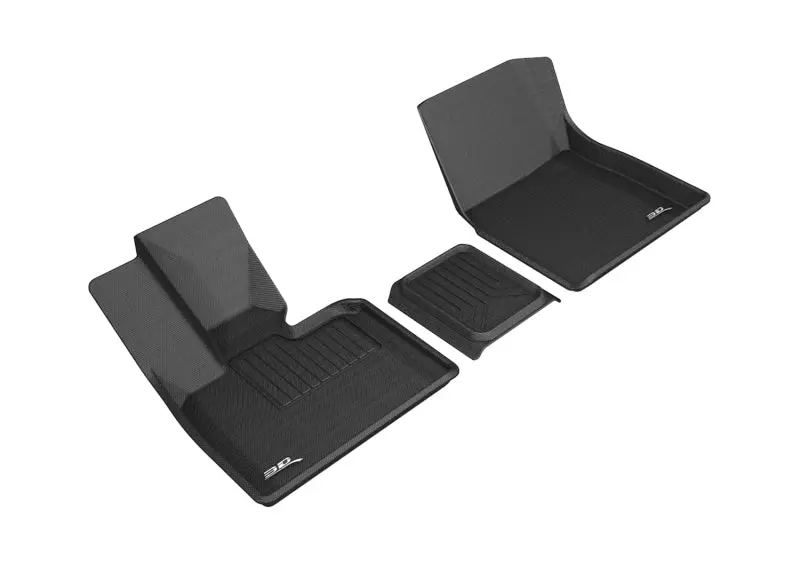 3D Maxpider 2014-2019 Bmw I3 Kagu 1St Row Floormat - Black 1
