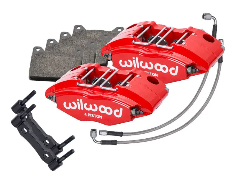 Wilwood 69-74 Porsche 911 Front Powerlite Caliper Kit 3In Mt - Red 1