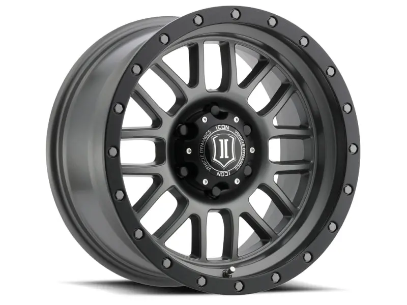 Icon Alpha 17X8.5 5X5 0Mm Offset 4.75In Bs 71.5Mm Bore Titanium Wheel 1