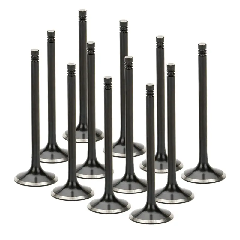 Supertech Bmw S14 33(+1)X6.95X126.10Mm Flat Black Nitrided Exhaust Valve - Set Of 12 1