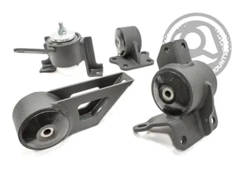 Innovative 05-12 Lotus Elise/Exige 2Zz Black Steel Mounts 95A Bushings 1