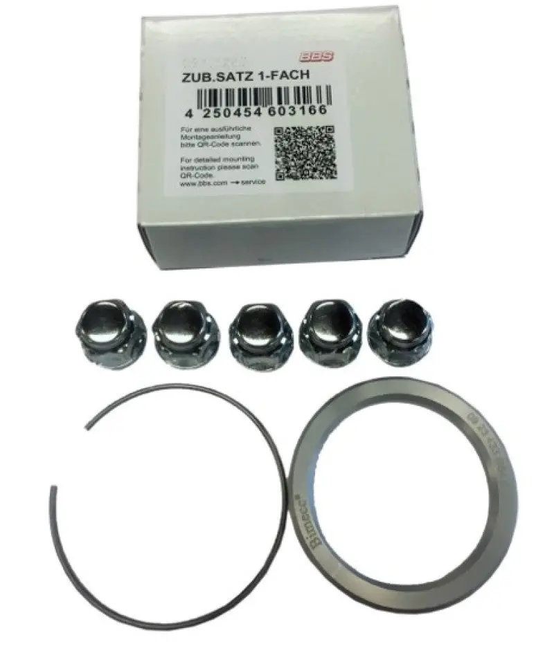 Bbs Pfs Kit - Subaru 5X114.3 - Includes 82Mm Od - 56Mm Id Ring / 82Mm Clip / Lug Nuts 1