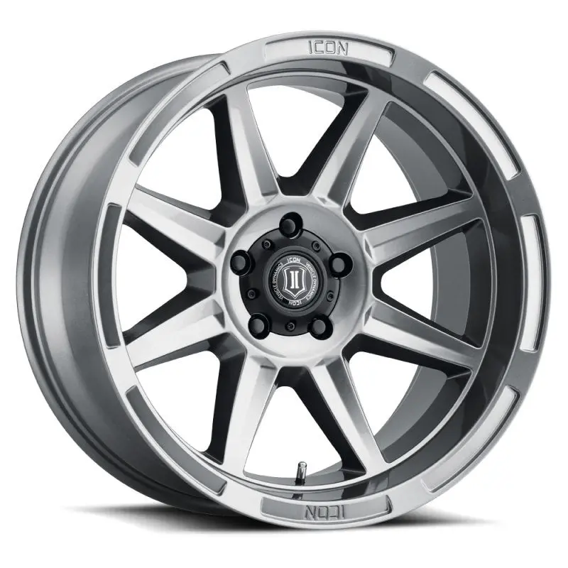 Icon Bandit 20X10 5X150 -24Mm 4.5In Bs 110.10Mm Bore Gun Metal Wheel 1