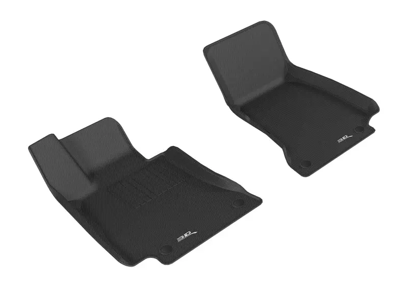 3D Maxpider 2017-2019 Mercedes-Benz E-Class Sedan W213 Kagu 1St Row Floormat - Black 1