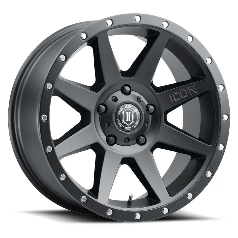 Icon Rebound 20X9 -12Mm Offset 5X5 Bp 4.5In Bs 71.5Mm Bore Satin Black Wheel 1
