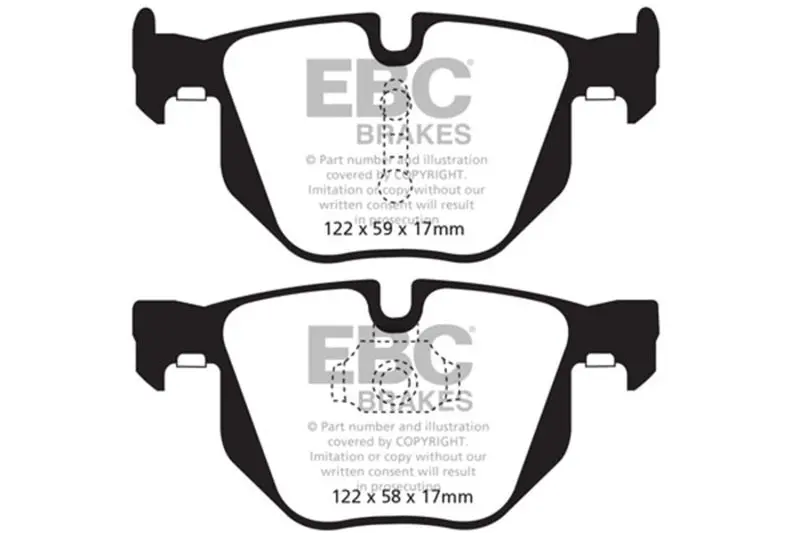 Ebc 10-14 Bmw X5 3.0 Turbo (35) Yellowstuff Rear Brake Pads 2