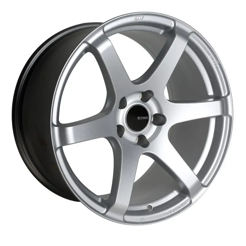 Enkei T6s 18X8.5 35Mm Offset 5X114.3 Bolt Pattern 72.6 Bore Matte Silver Wheel 1