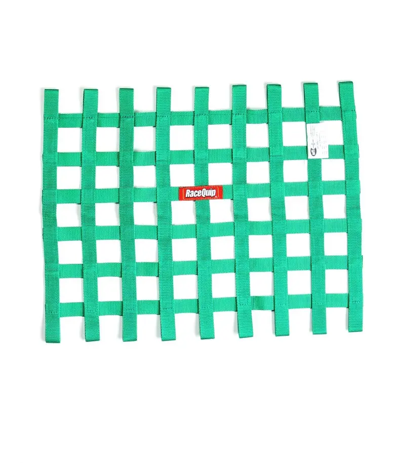 Racequip Green Sfi Ribbon Window Net 1