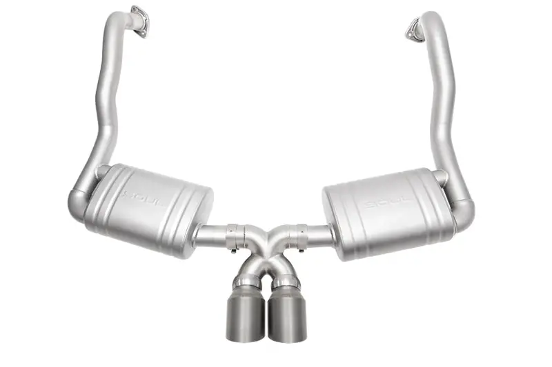 Soul 13-16 Porsche 981 Cayman / Boxster Performance Exhaust - Slash Cut Tips Titanium Tips 1