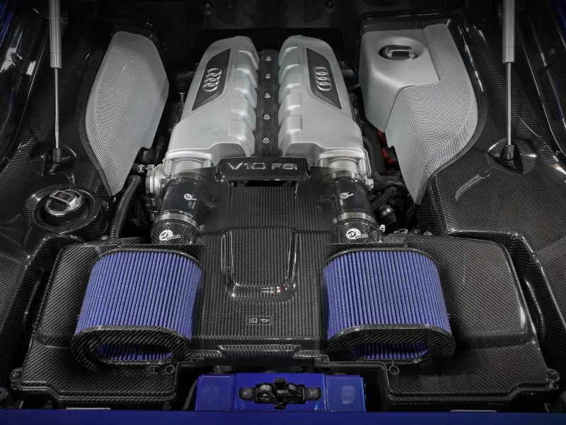 Afe 15-19 Lamborghini Huracan V10-5.2L Track Series Intake System W/ Pro 5R Filter 2