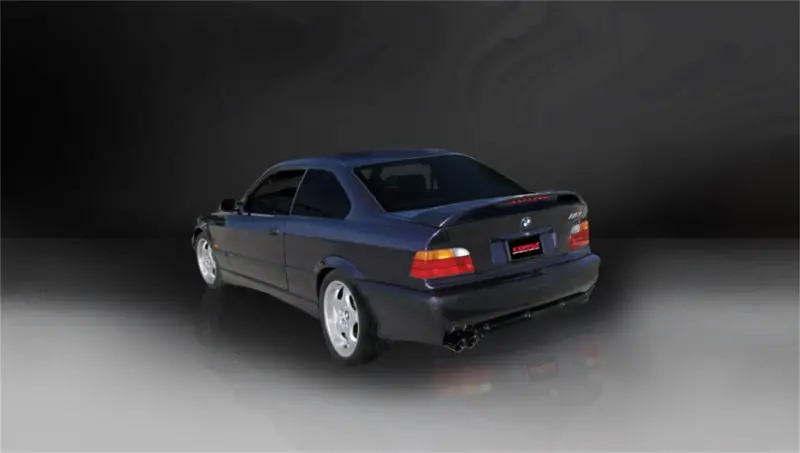Corsa 1992-1999 Bmw 325I/Is Coupe E36 Black Sport Cat-Back Exhaust 2