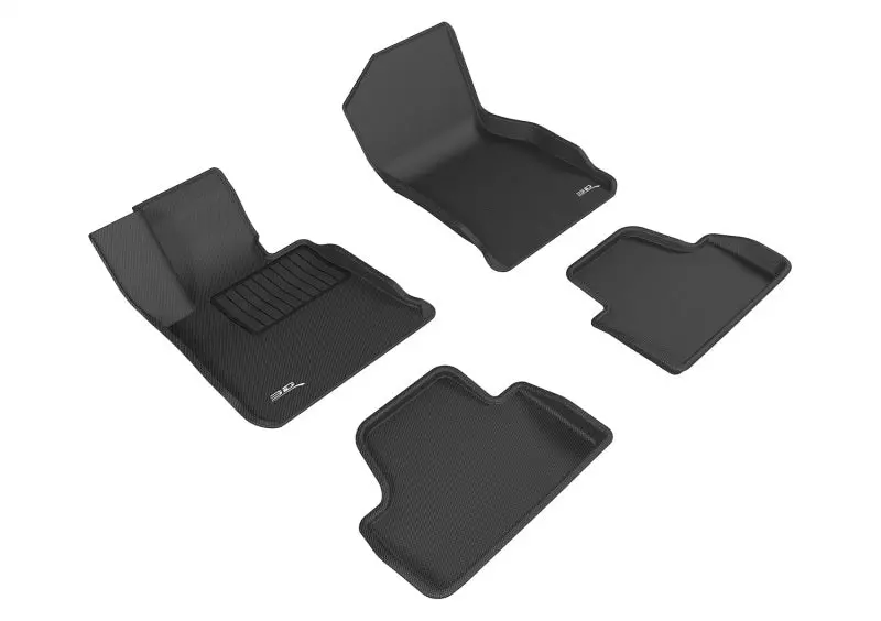 3D Maxpider 14-20 Bmw 4 Series Convertible (F33) Rwd Kagu 1St & 2Nd Row Floormat - Black 1
