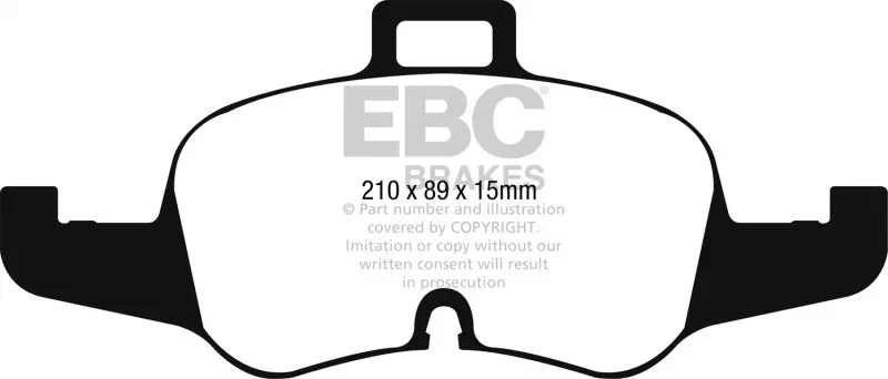 Ebc 16-17 Audi Tt Yellowstuff Front Brake Pads 2