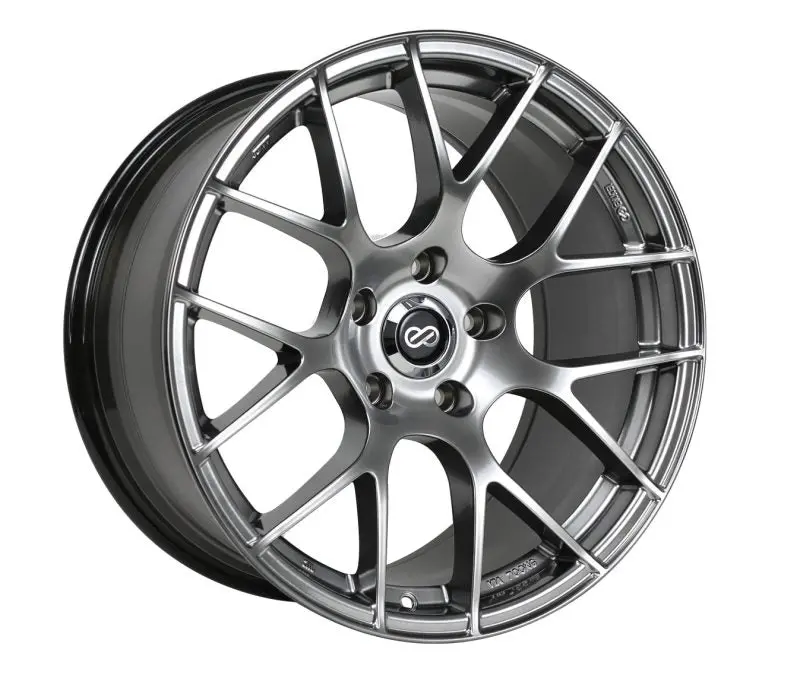 Enkei Raijin 18X8 32Mm Offset 5X120 Bolt Pattern 72.6 Bore Diameter Hyper Silver Wheel 1