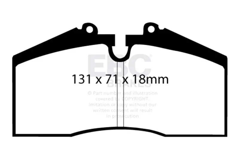 Ebc 96-98 Porsche 911 (993) 3.6 Carrera 4S Yellowstuff Rear Brake Pads 2