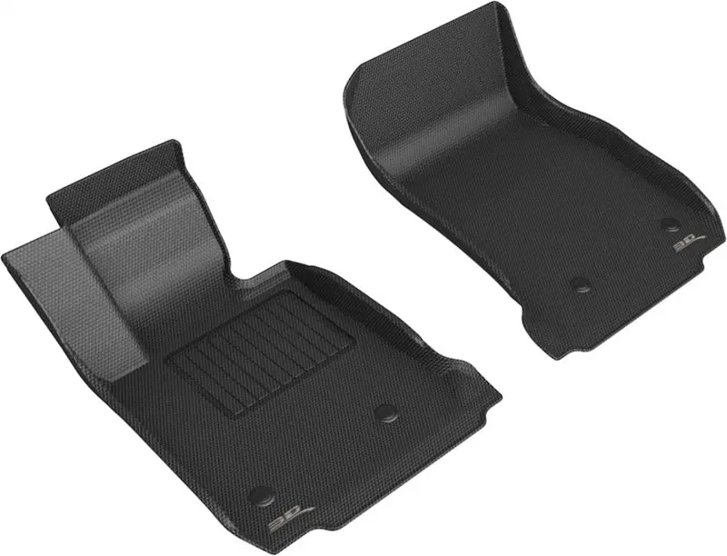 3D Maxpider 12-19 Bmw 1 Series Kagu Floor Mat- Black R1 1
