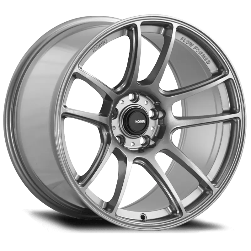 Konig Heliogram 18X12 5X114.3 Et20 Titanium Metallic Knurled Bead Flow Formed 1