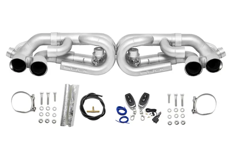 Soul 12-16 Porsche 991.1 Carrera Base (Without Pse) Valved Perf. Exhaust - Pol. Chrome Tips - W/ Vc 1