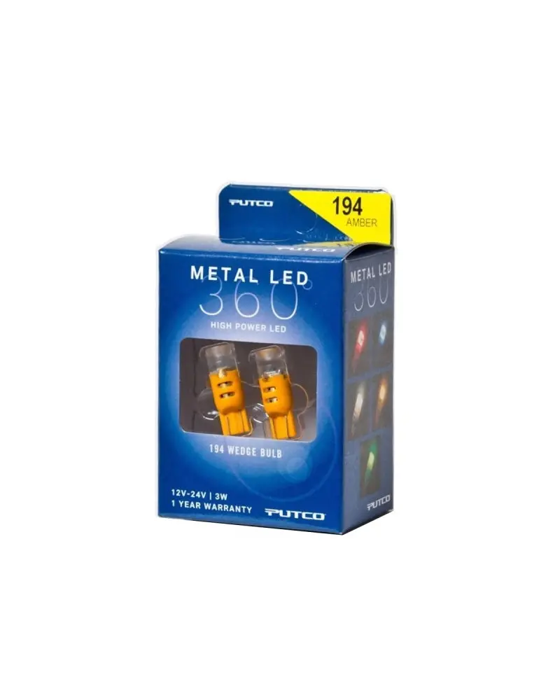 Putco 194 - Amber Metal 360 Led 1