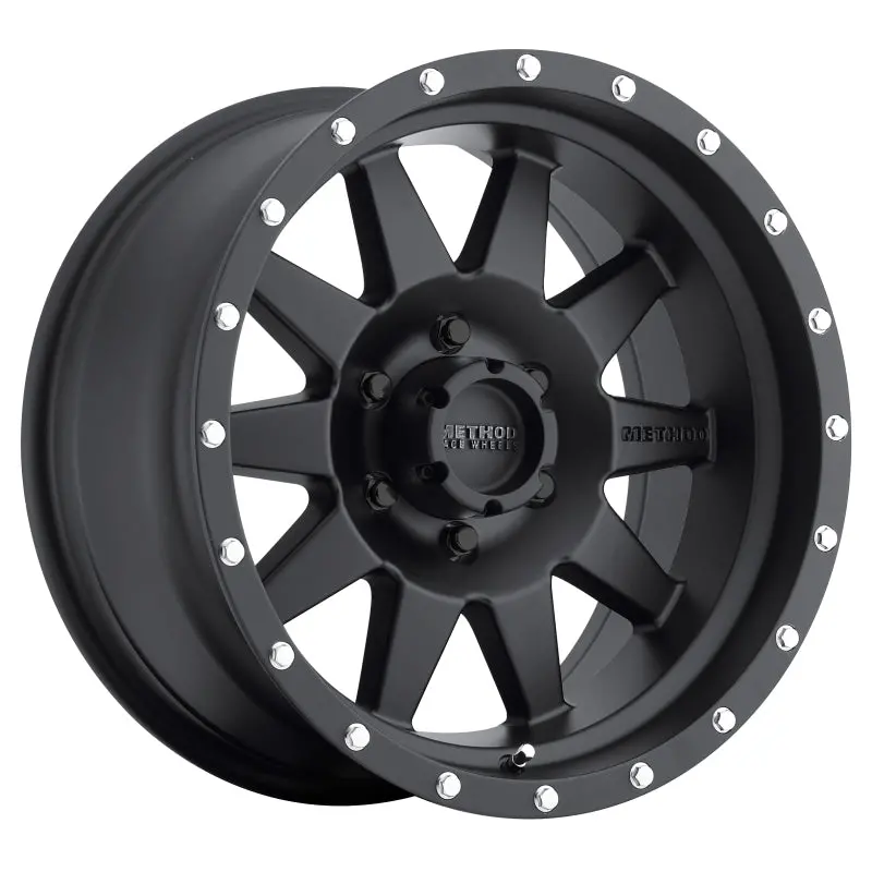 Method Mr301 The Standard 18X9 +18Mm Offset 6X5.5 108Mm Cb Matte Black Wheel 1