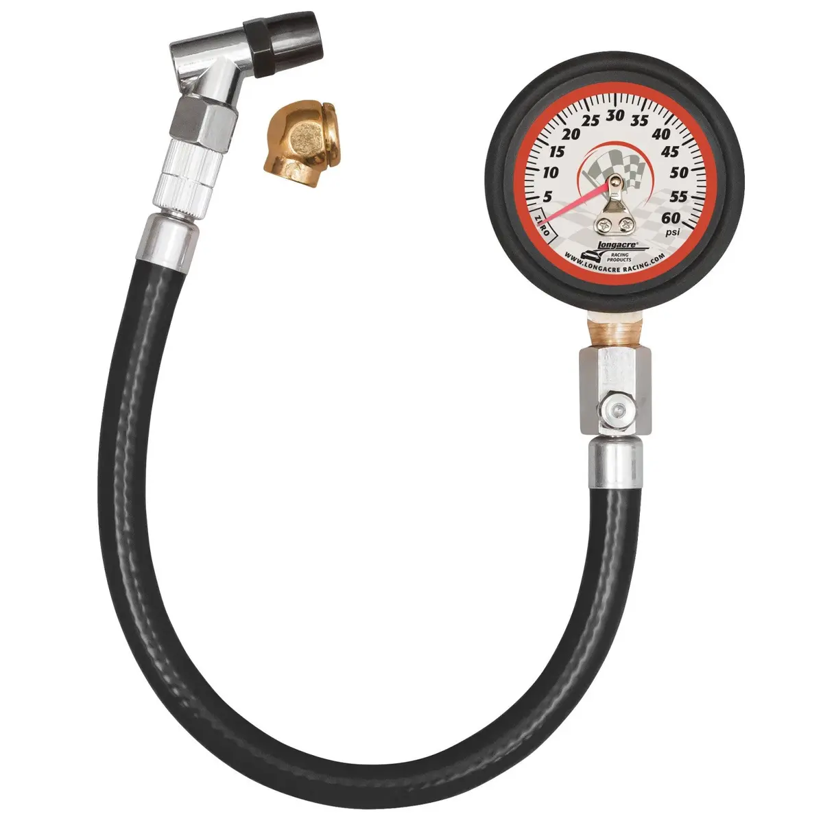 Longacre Basic 2" Tire Gauge 0-60 Psi By 1 Lb. 1