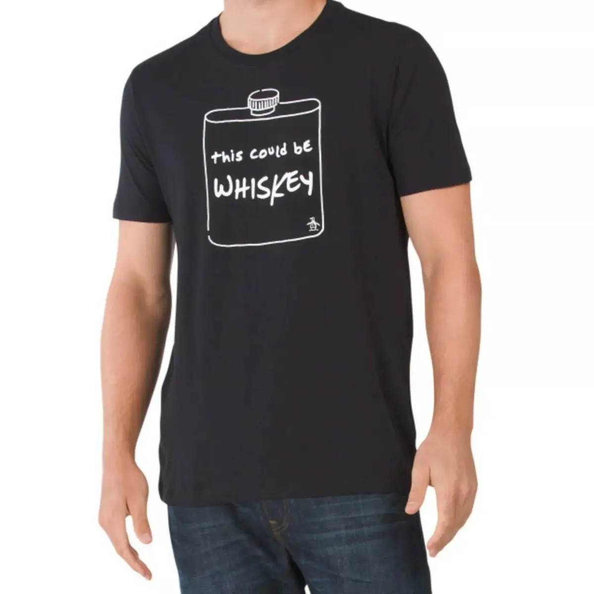 Original Penguin Men's Whiskey Graphic Print Tee Cotton T-Shirt 1