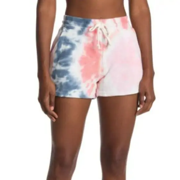 90 Degree By Reflex Tie Dye Cotton Shorts 1