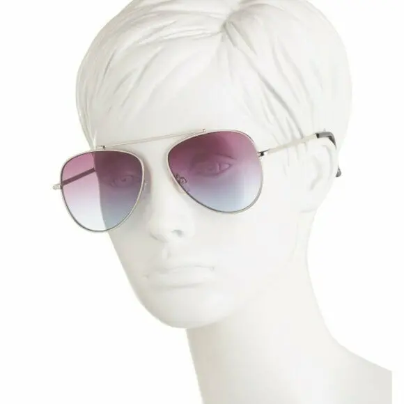 Lucky Brand Women's Aviator  Metal Frame Gradient Pink Sunglasses 1