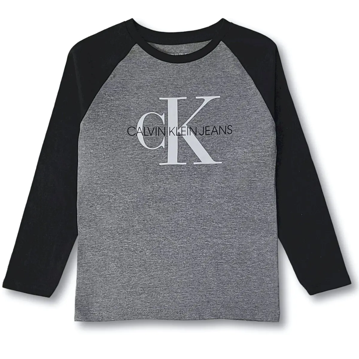 Calvin Klein Little Boy's Logo Print Long Sleeves Cotton T-Shirt 1