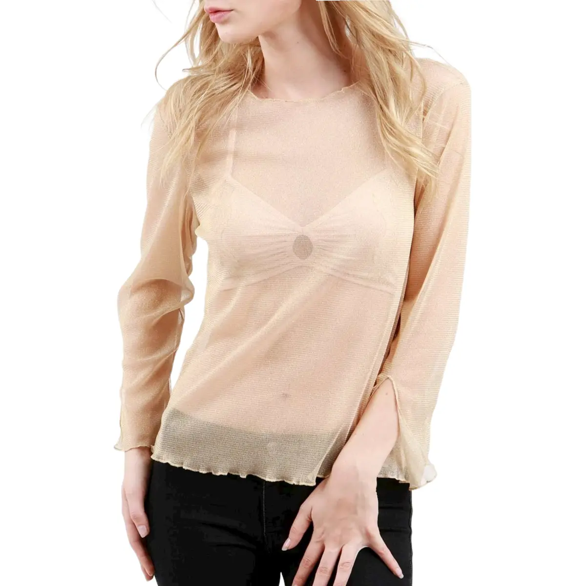 Pol Sheer Lettuce Edge Trim Top 1