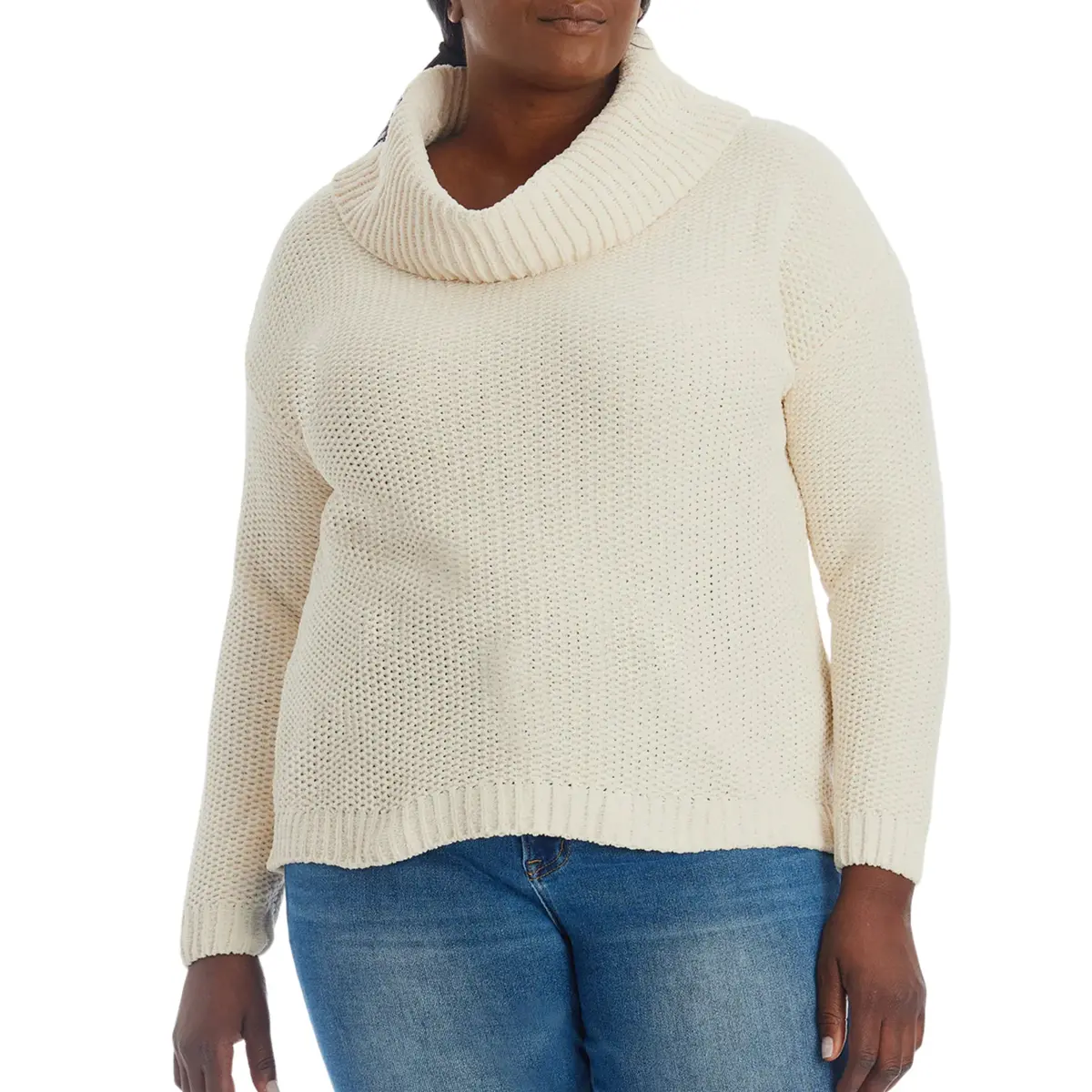 Adyson Parker Women's Plus Soft Knit Turtleneck Sweater 1