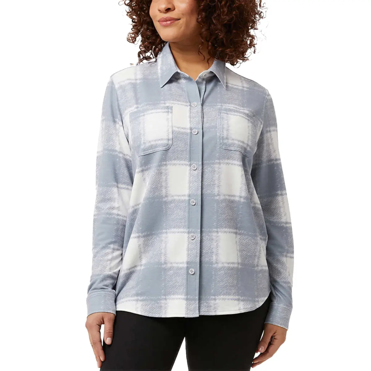 32 Degrees Women's 4-Way Stretch Soft Button-Up Shirt 1
