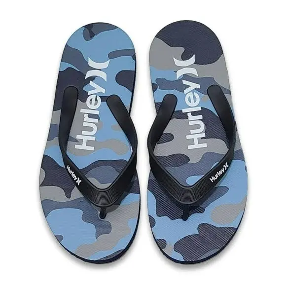 Hurley Men's One And Only Camo Print Flip-Flops 1