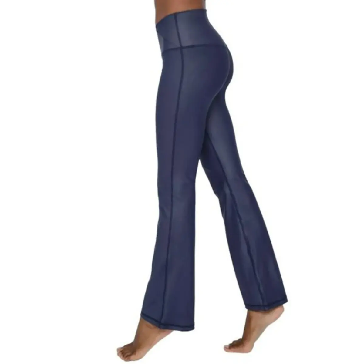 90 Degree By Reflex Women's High Rise Tummy Control Flared Leg Athletic Yoga Pants 4