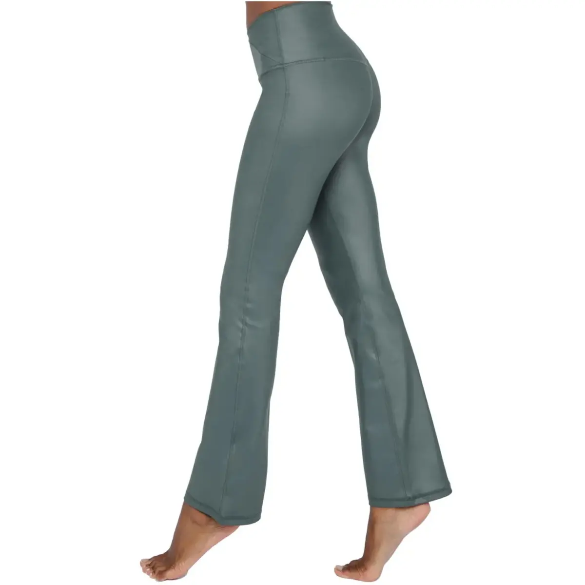 90 Degree By Reflex Women's High Rise Tummy Control Flared Leg Athletic Yoga Pants 4