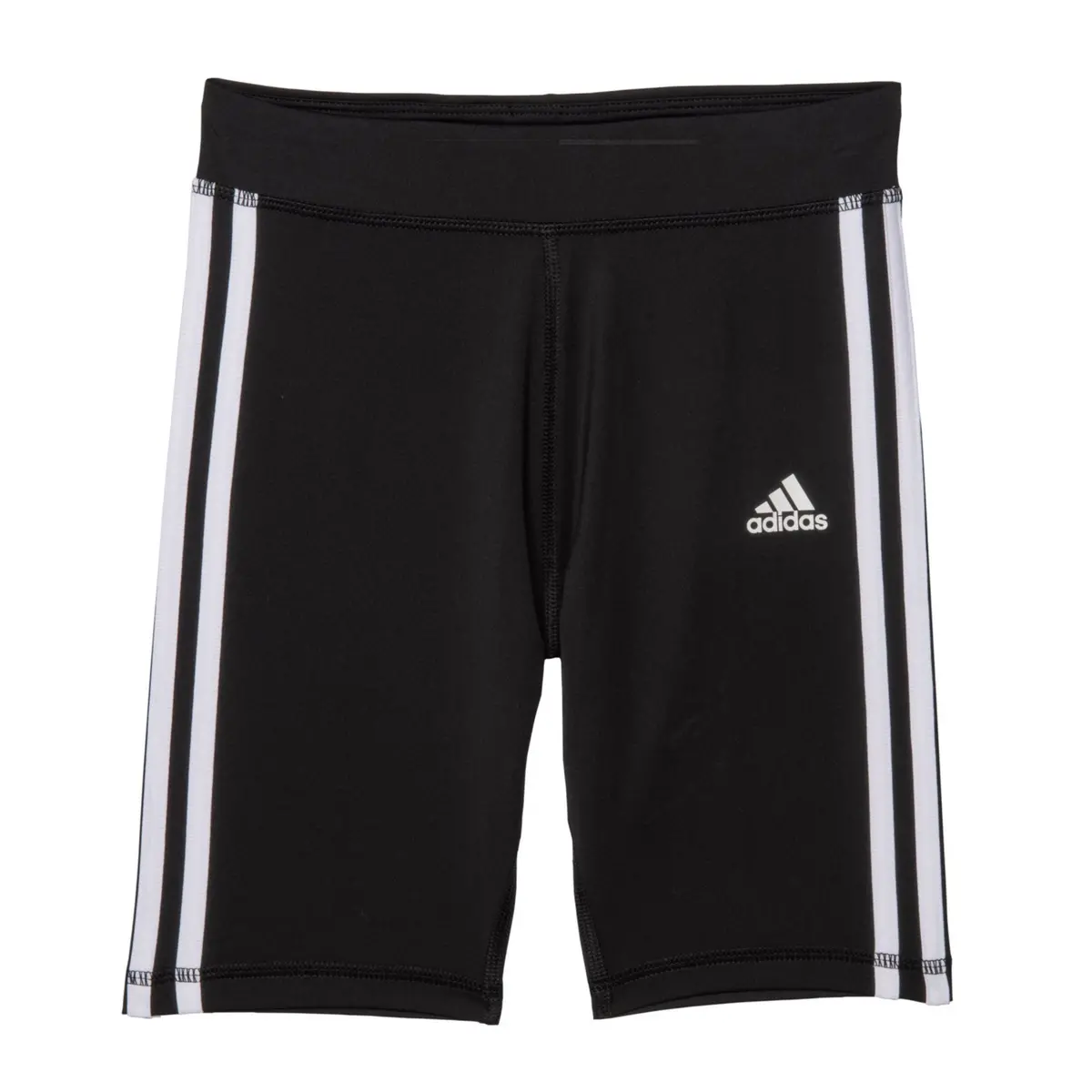 Adidas Big Girls Moisture Wicking Fast Drying 3-Stripe Bike Shorts 1