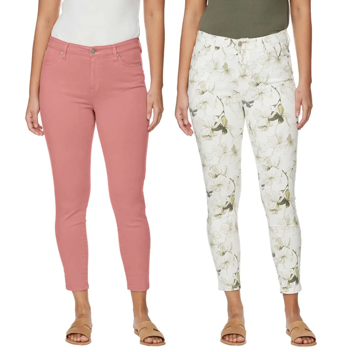 Buffalo Women's High Rise Soft Stretch Tencel Blend Ankle Pants 1