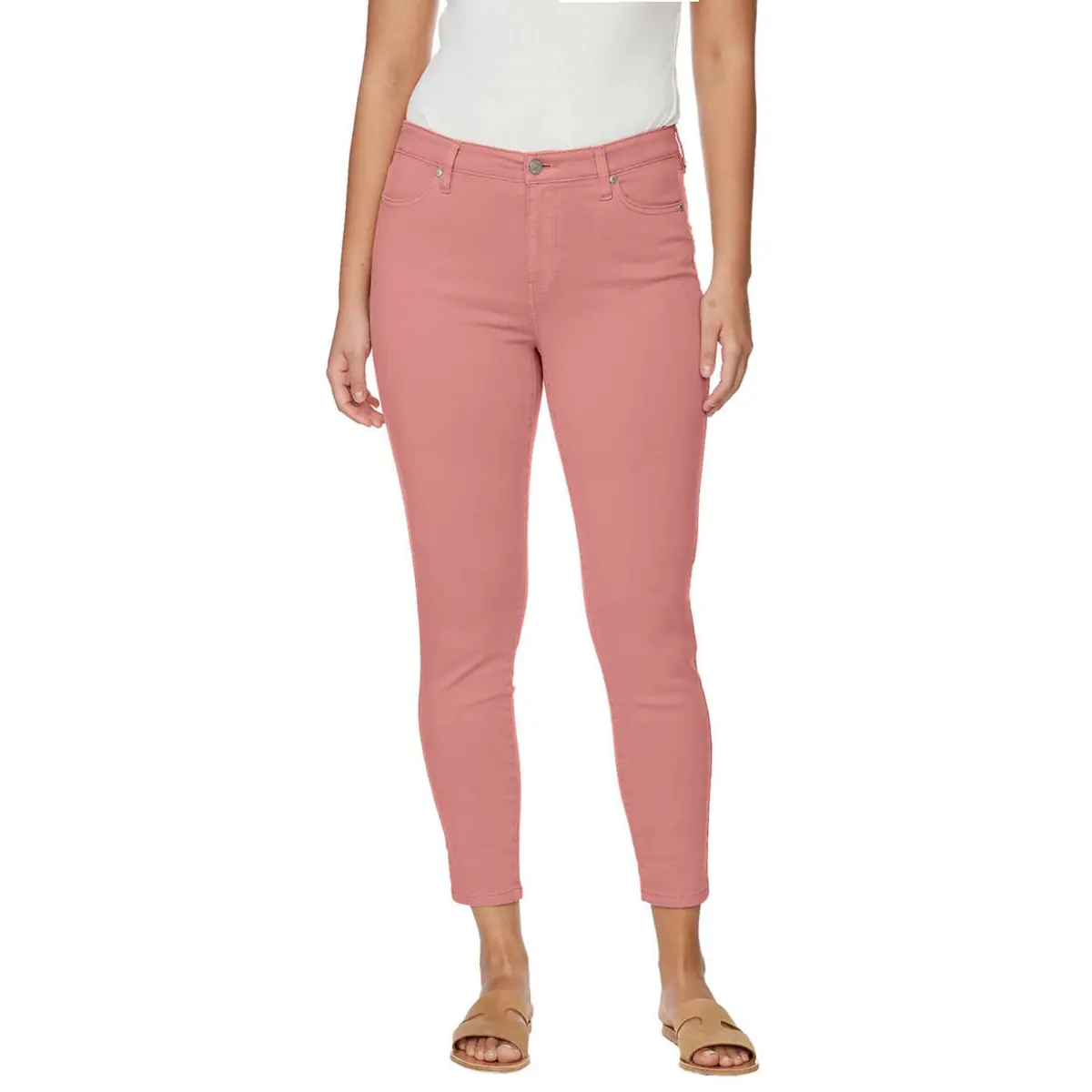 Buffalo Women's High Rise Soft Stretch Tencel Blend Ankle Pants 1
