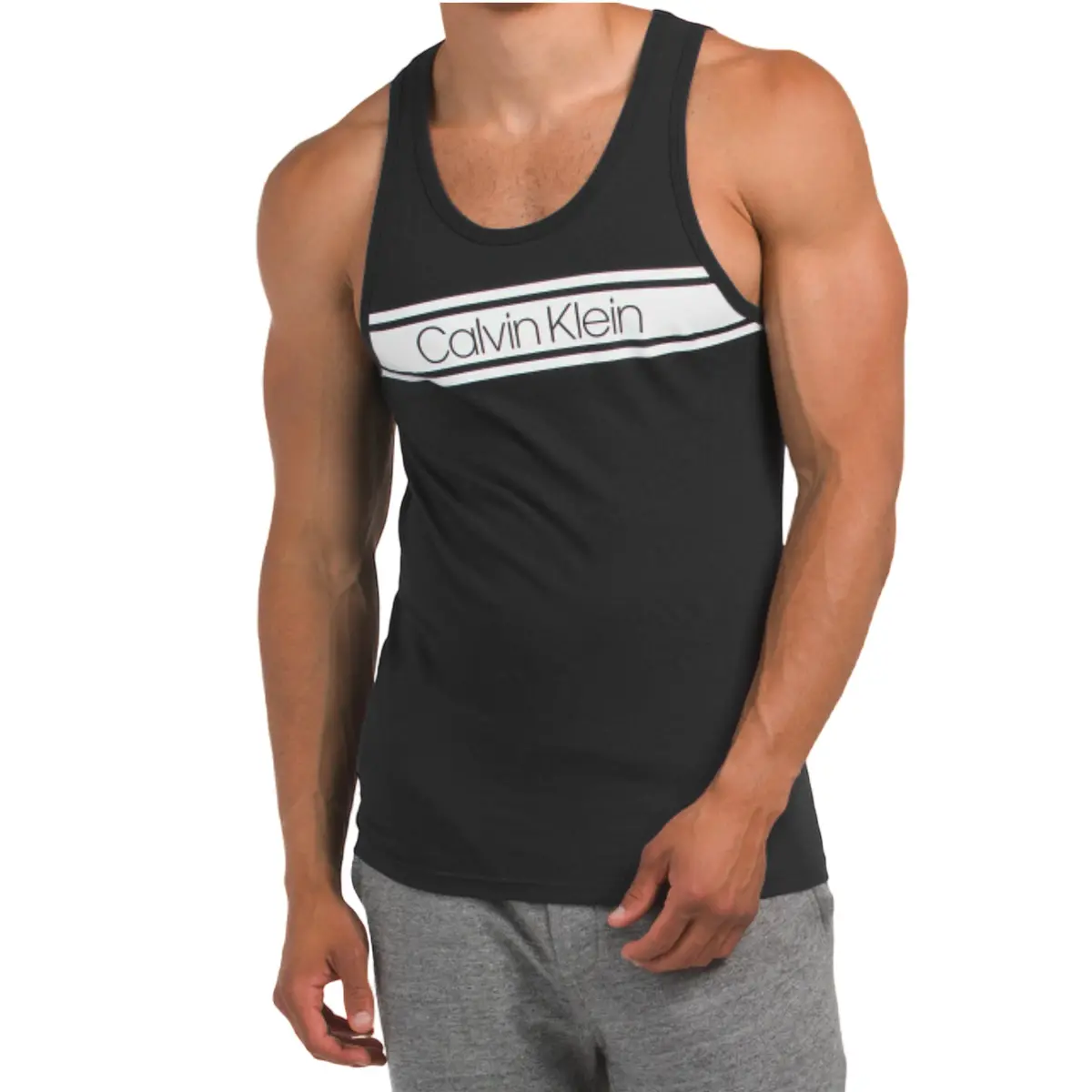 Calvin Klein Men's Vibration Logo Graphic Print Casual Active Tank Top 1