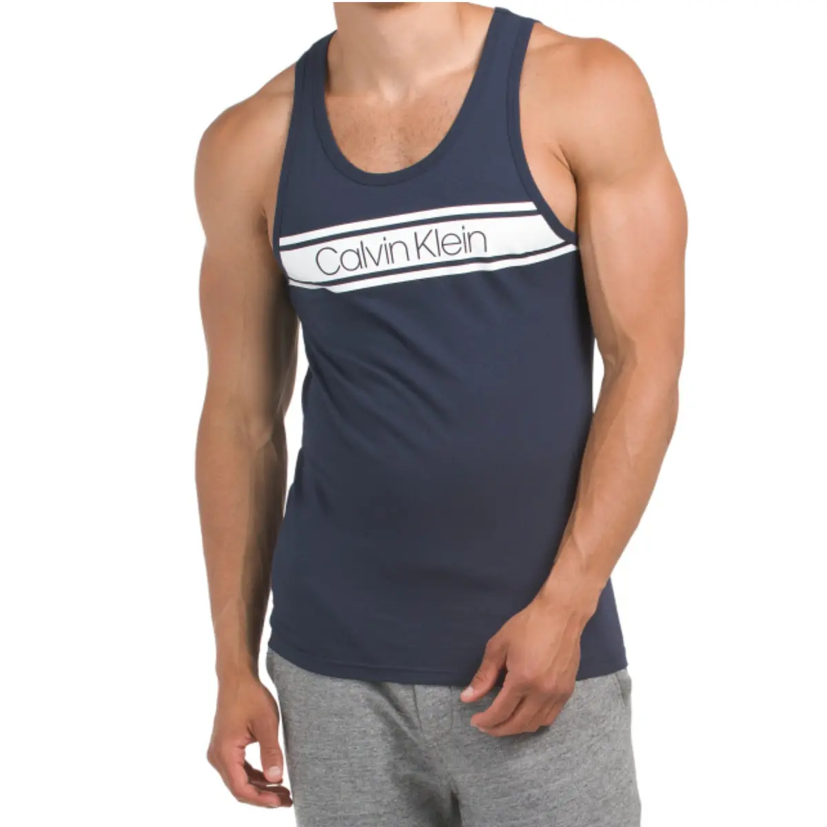 Calvin Klein Men's Vibration Logo Graphic Print Casual Active Tank Top 1