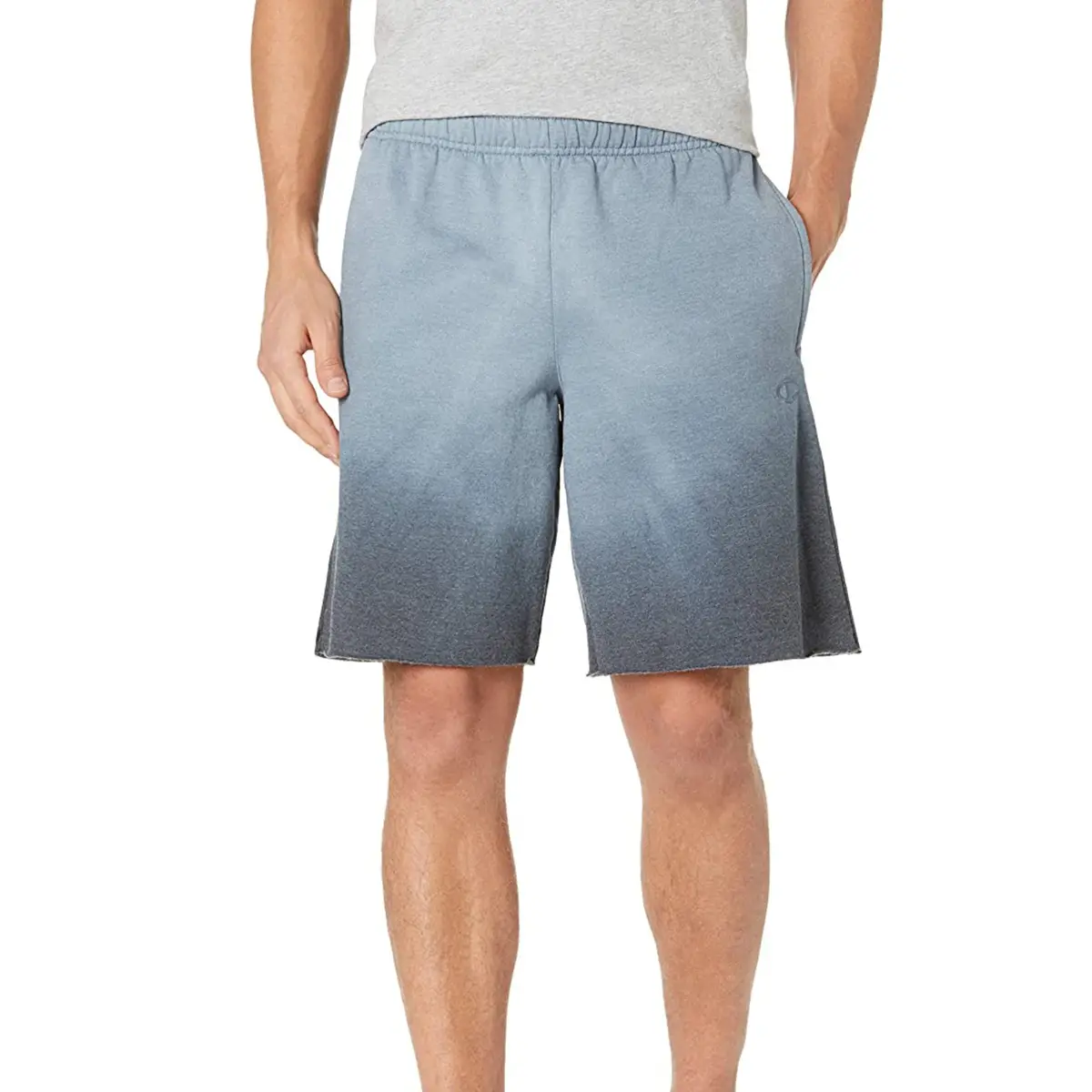 Champion Men's Moisture Wicking Ombre Powerblend Graphic Cotton Active Shorts 1
