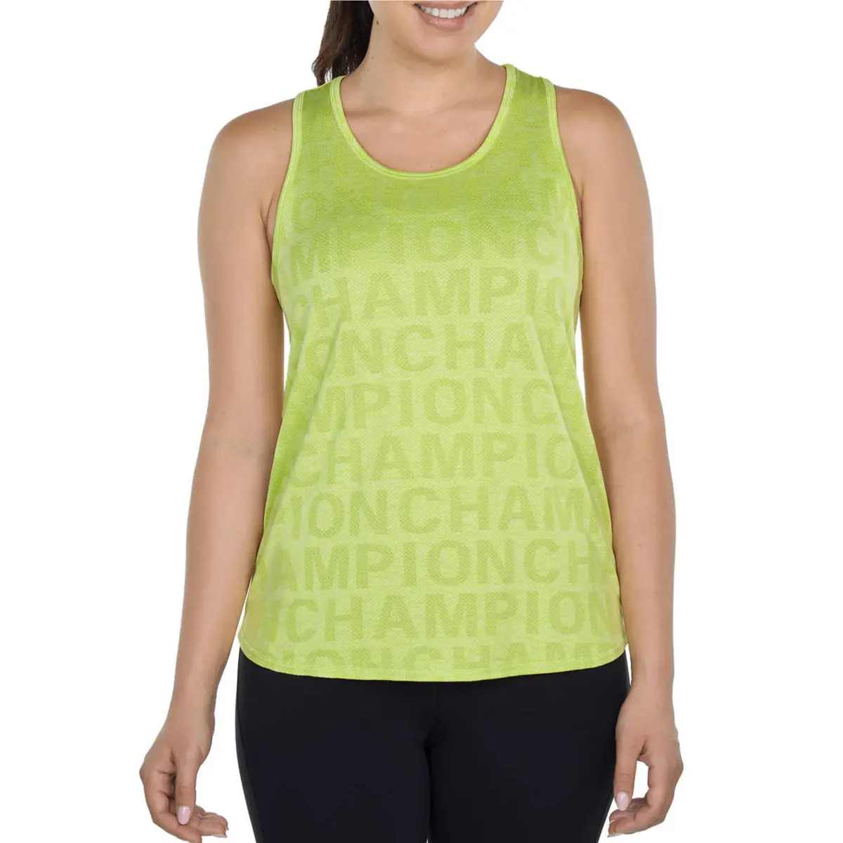 Champion Women's Racerback Logo Print Active Performance Tank Top 1
